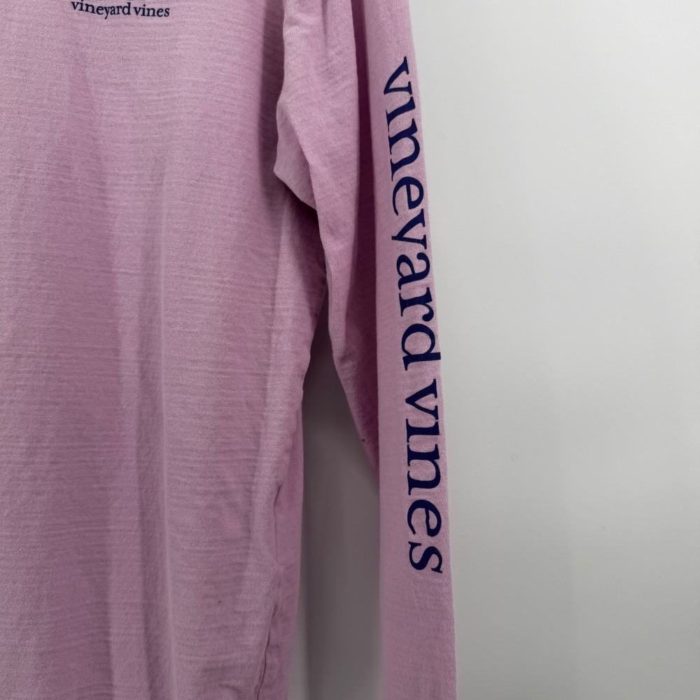 Vineyard Vines Women's Pink Hoodie Long Sleeve Whale Logo Cotton Size M Coastal‎ - Picture 3 of 13